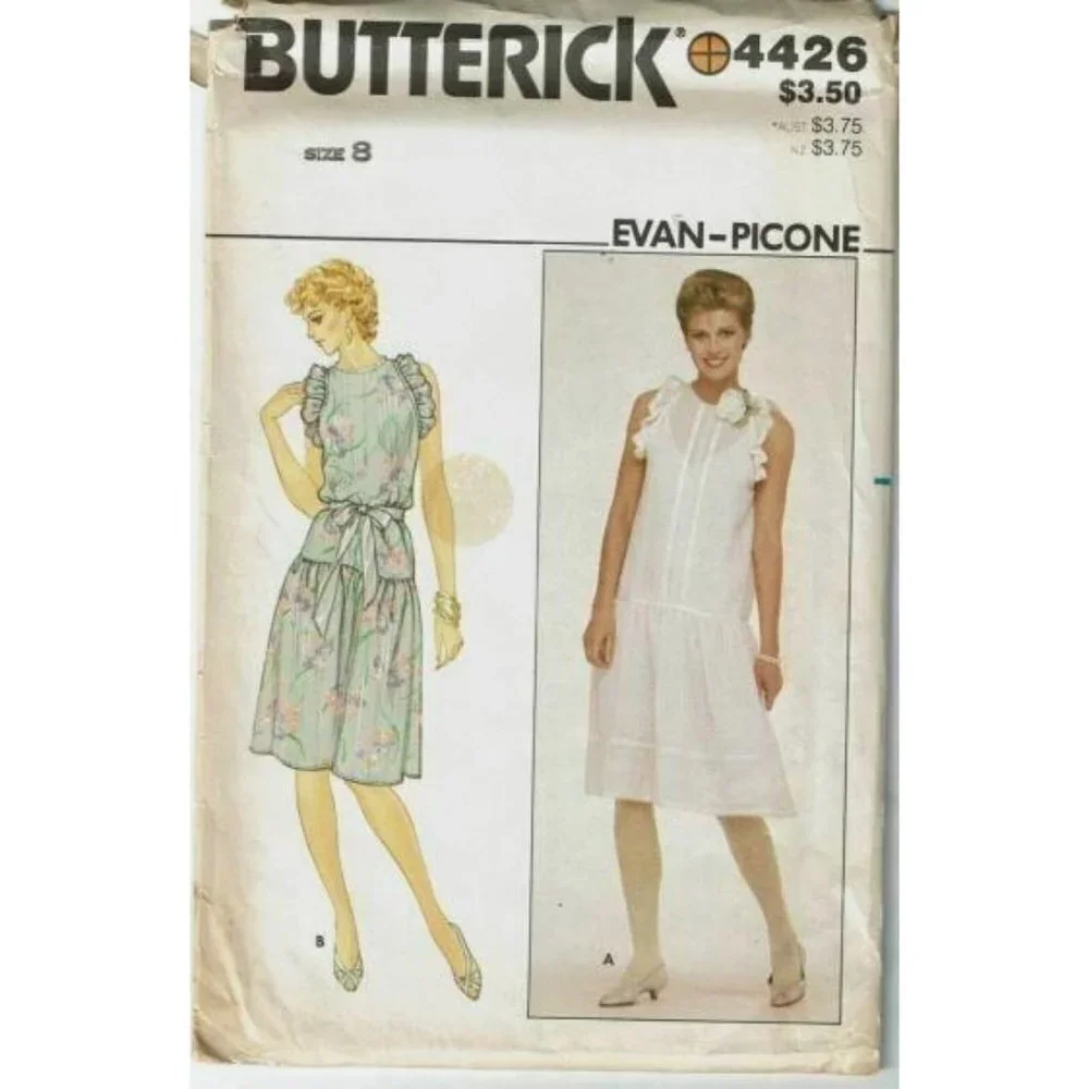 Butterick Sewing Pattern 4426 Misses‎ Dress Size 8 Evan Picone